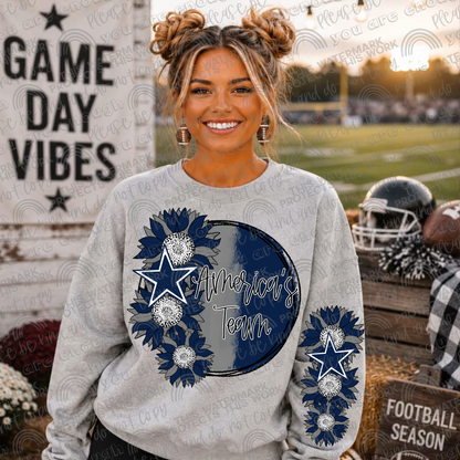 Sunflowers Pro Football Teams Bundle with Sleeves- 64 PNG Files