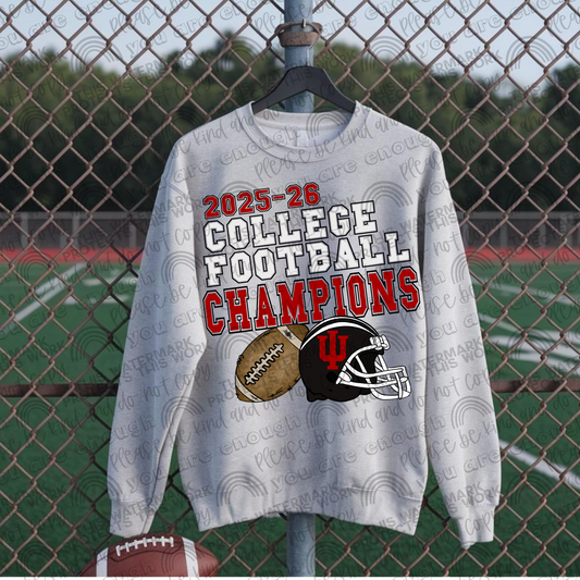 2025-26 College Football Champions Indiana Hoosiers PNG File