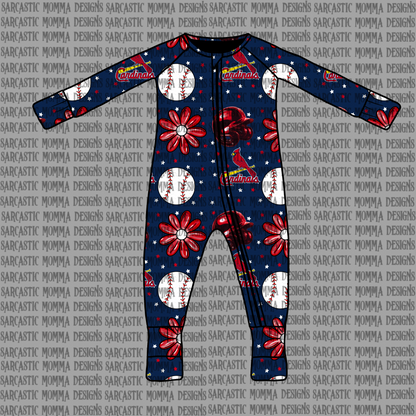 Cardinals Floral Seamless File