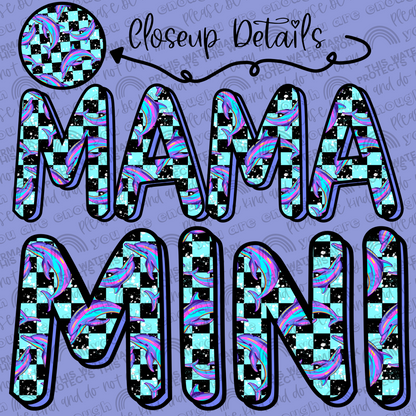 Dolphins Mama and Mini Set- 2 PNG Files