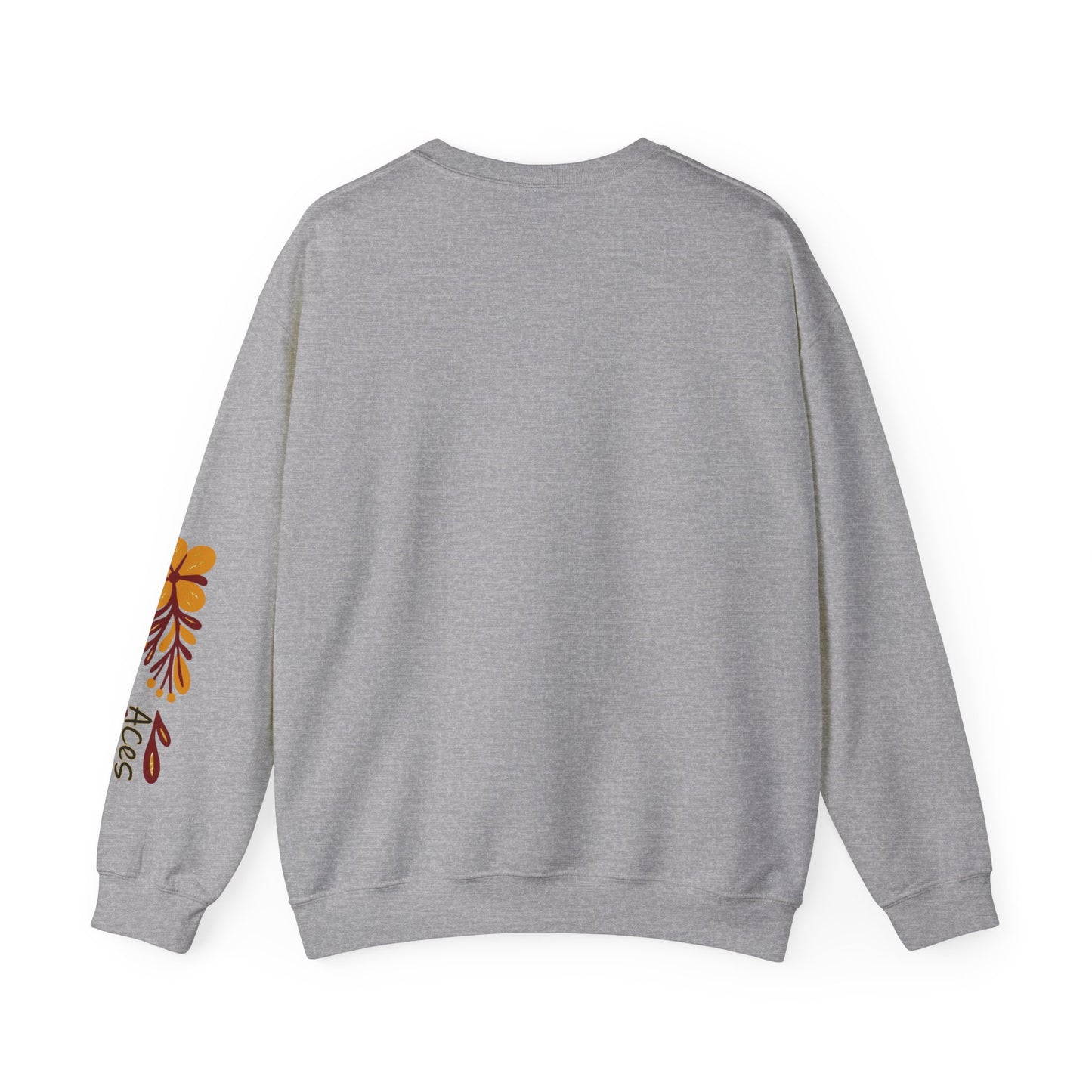 Aces Floral with Sleeve Design Unisex Heavy Blend™ Crewneck Sweatshirt