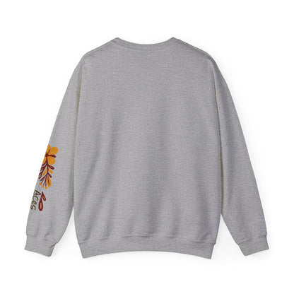 Aces Floral with Sleeve Design Unisex Heavy Blend™ Crewneck Sweatshirt