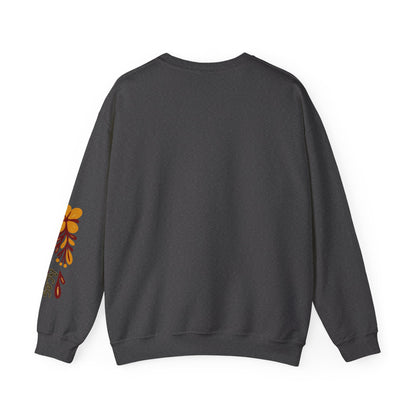 Aces Floral with Sleeve Design Unisex Heavy Blend™ Crewneck Sweatshirt