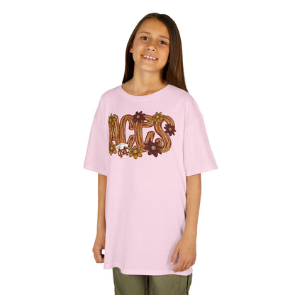 Aces Floral Brushstrokes Kids Heavy Cotton™ Tee