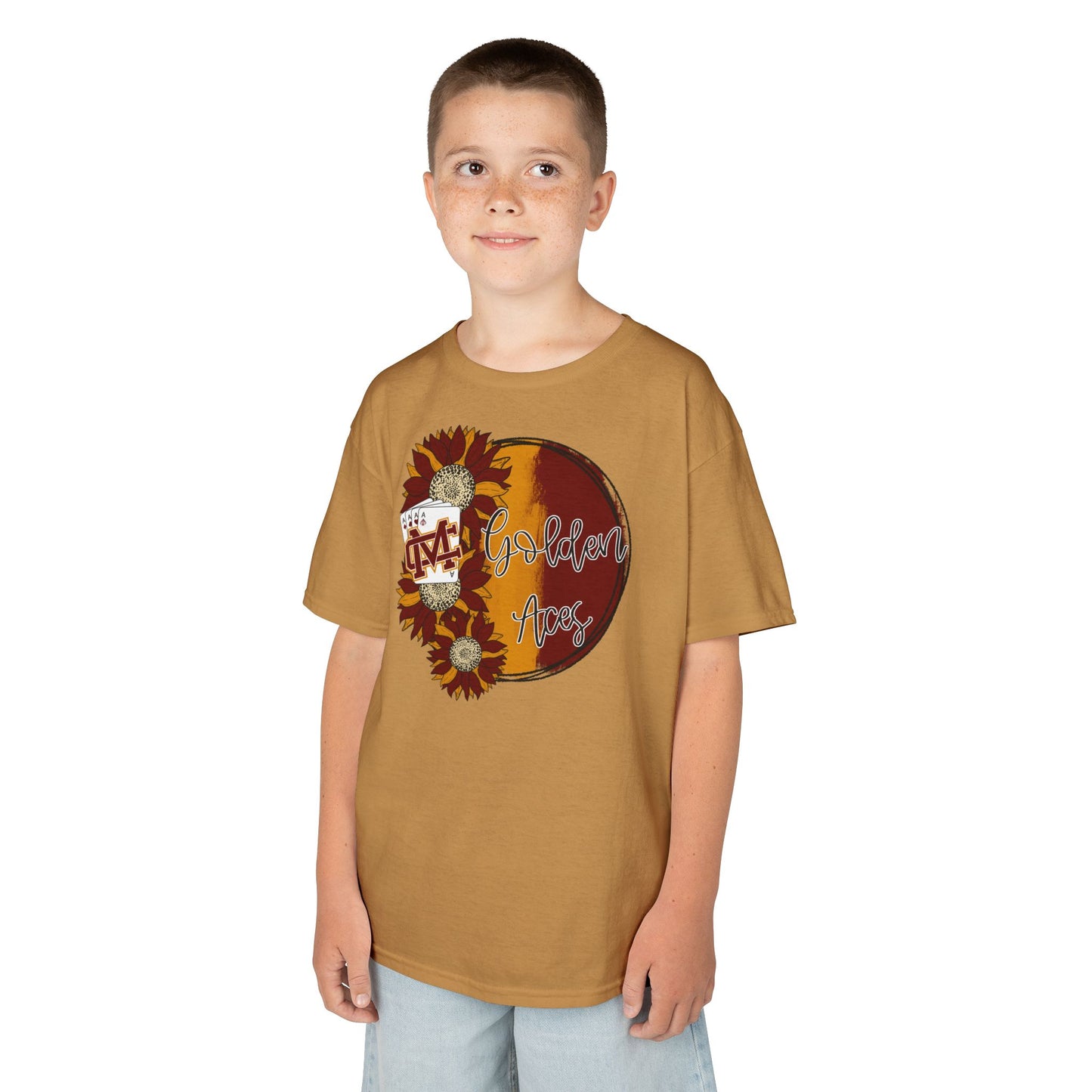 Golden Aces Sunflowers Kids Heavy Cotton™ Tee