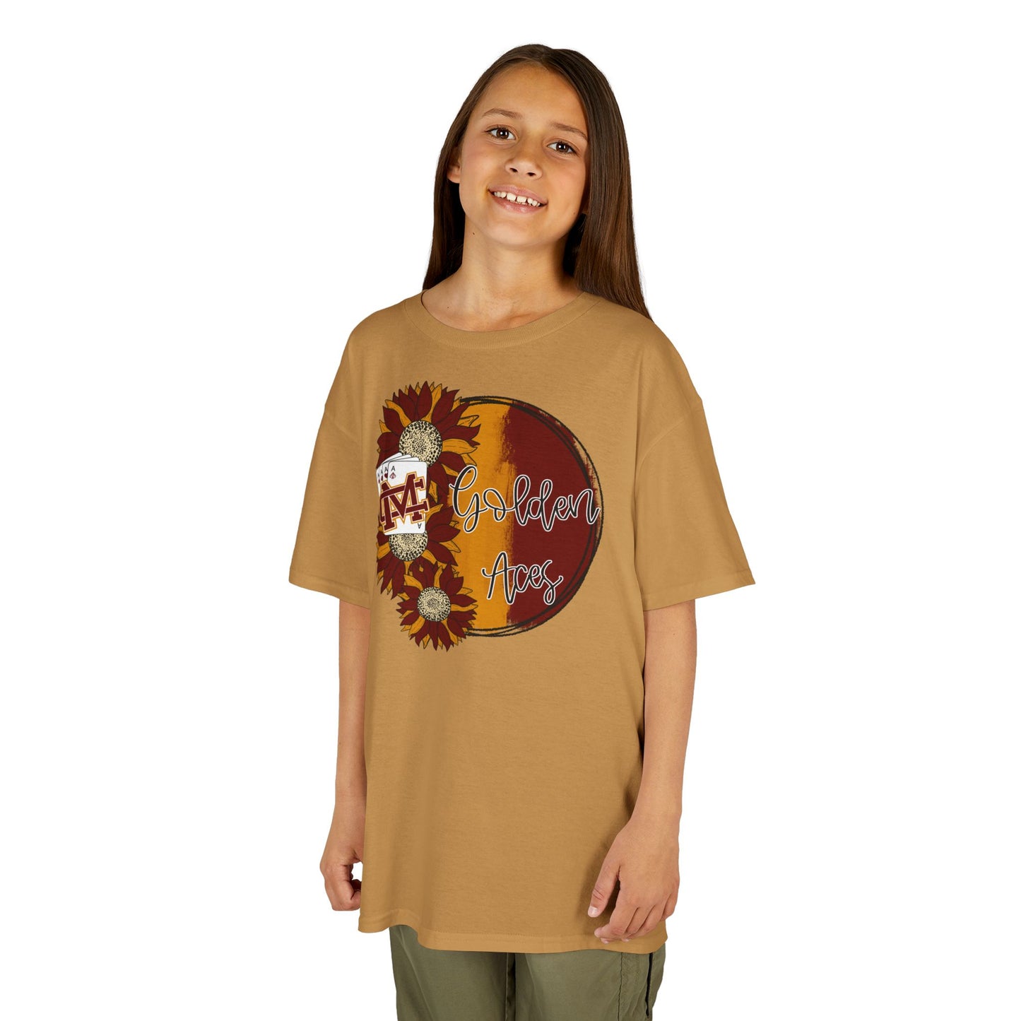 Golden Aces Sunflowers Kids Heavy Cotton™ Tee