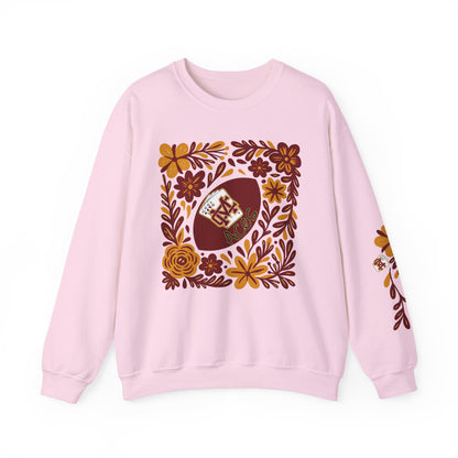 Aces Floral with Sleeve Design Unisex Heavy Blend™ Crewneck Sweatshirt