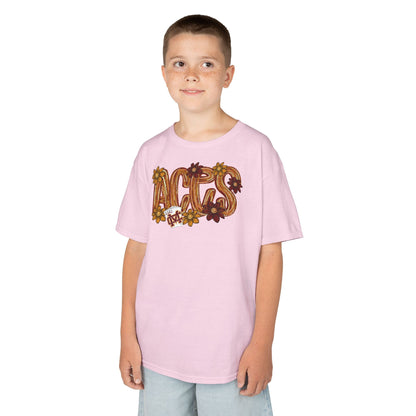 Aces Floral Brushstrokes Kids Heavy Cotton™ Tee