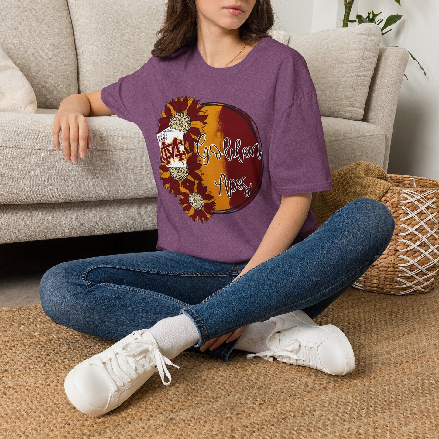 Golden Aces Sunflowers Adult Unisex Softstyle T-Shirt