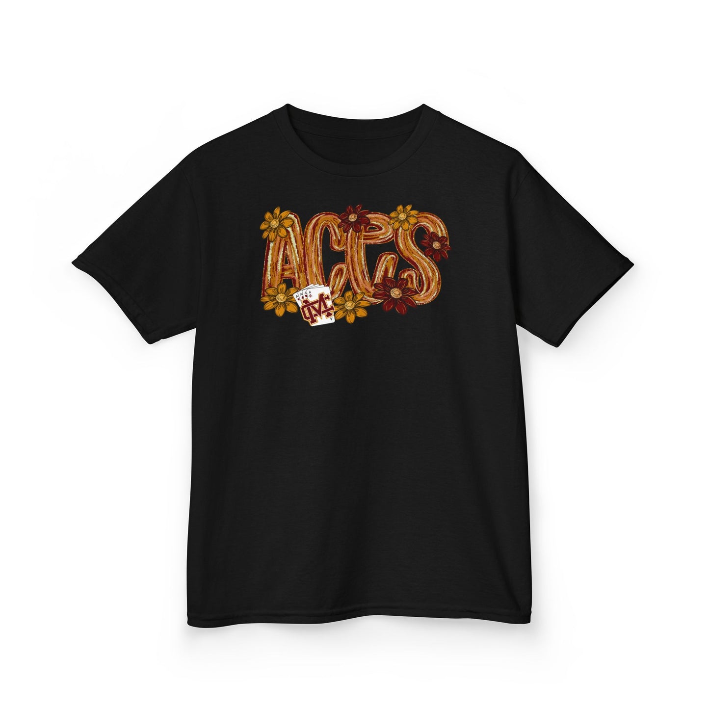Aces Floral Brushstrokes Kids Heavy Cotton™ Tee