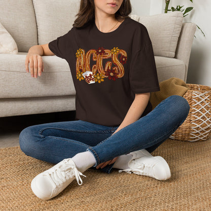 Aces Brushstrokes Floral Adult Unisex Softstyle T-Shirt