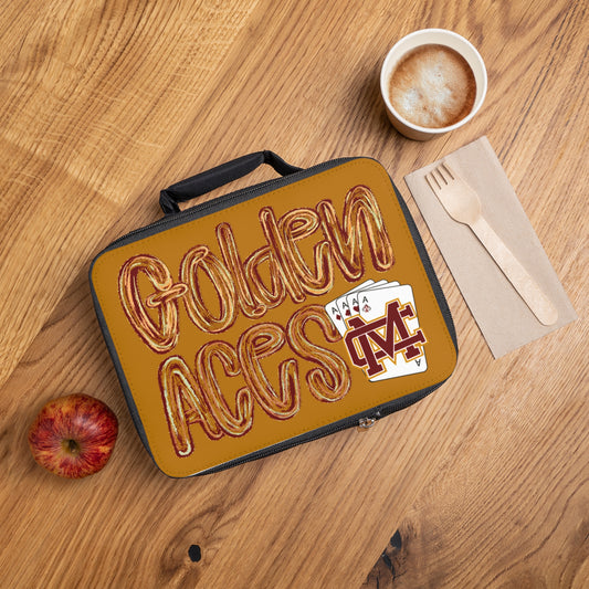 Golden Aces Gold Lunch Bag