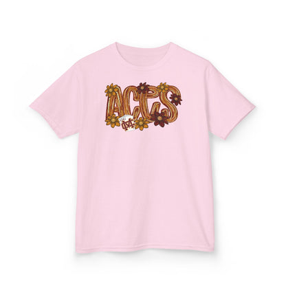 Aces Floral Brushstrokes Kids Heavy Cotton™ Tee