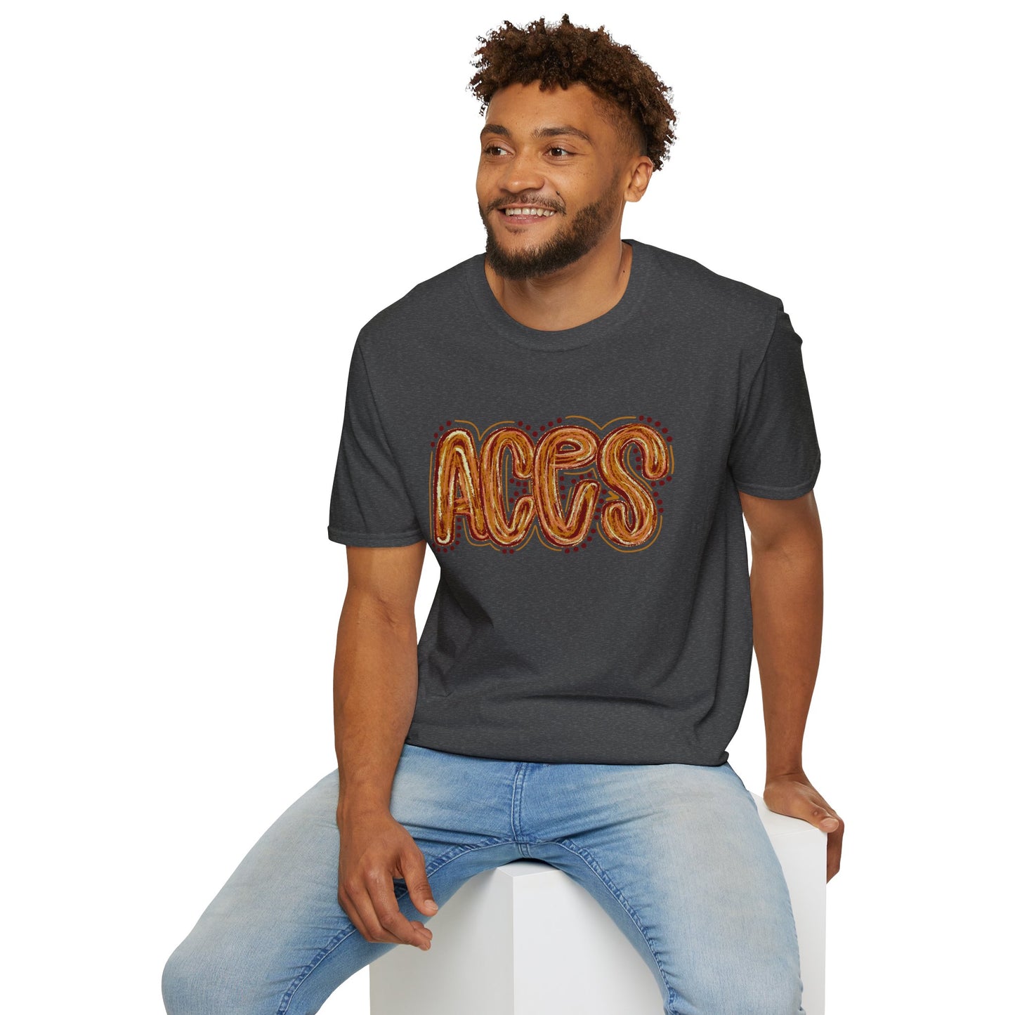 Aces Dots Adult Unisex Softstyle T-Shirt