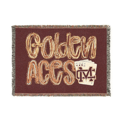 Golden Aces Woven Blanket
