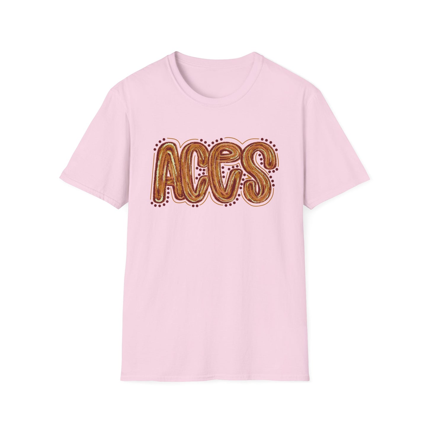 Aces Dots Adult Unisex Softstyle T-Shirt