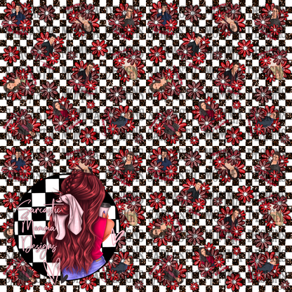 Vampire Diaries TVD Floral Seamless File