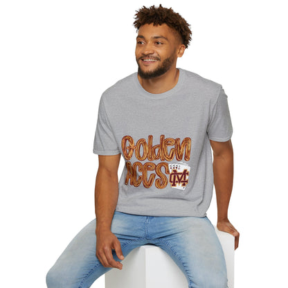 Golden Aces Brushstrokes Adult Unisex Softstyle T-Shirt