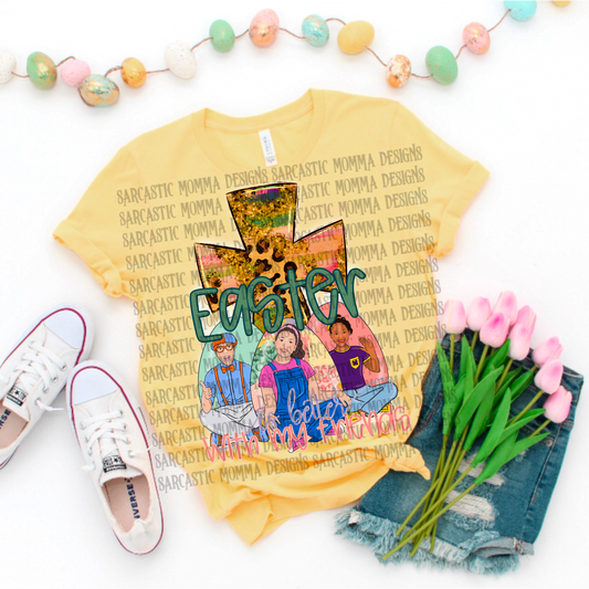 Ms Rachel Blippi Meekah Easter Is Better With My Friends PNG File