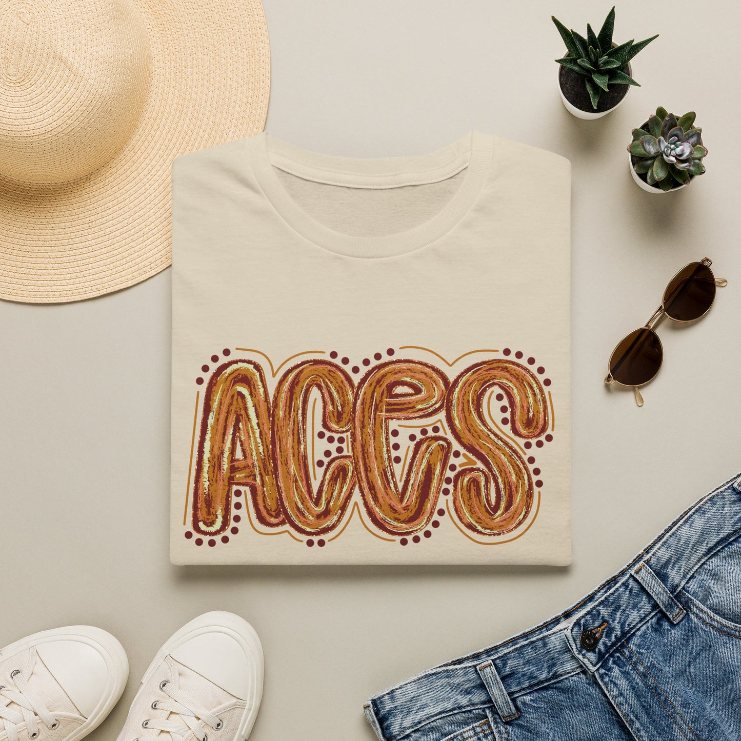 Aces Dots Adult Unisex Softstyle T-Shirt