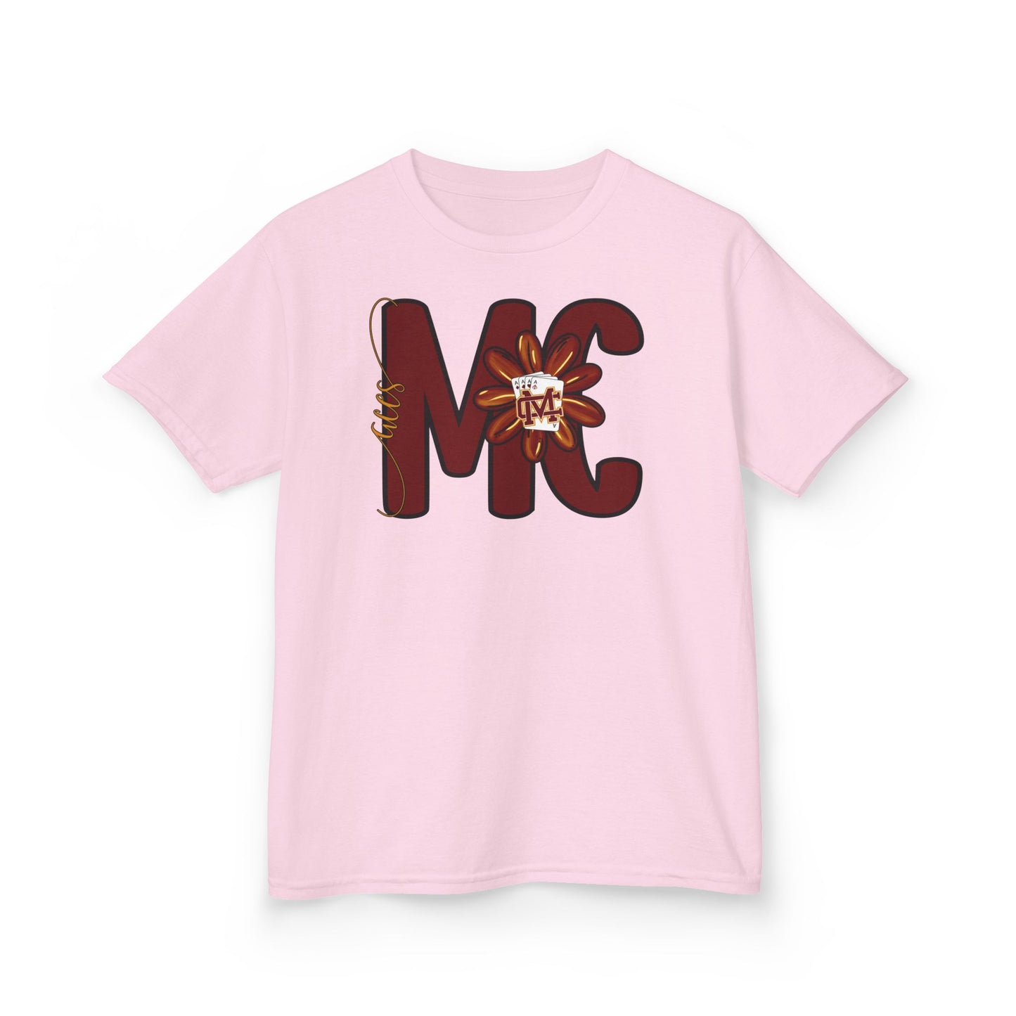 Aces Floral Letters Kids Heavy Cotton™ Tee
