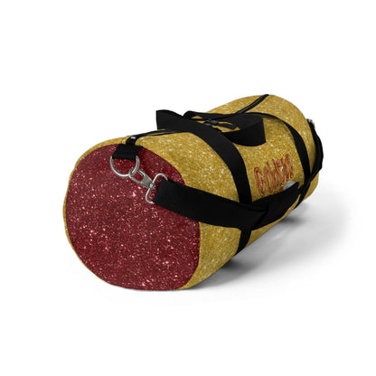 Golden Aces Faux Glitter Duffel Bag