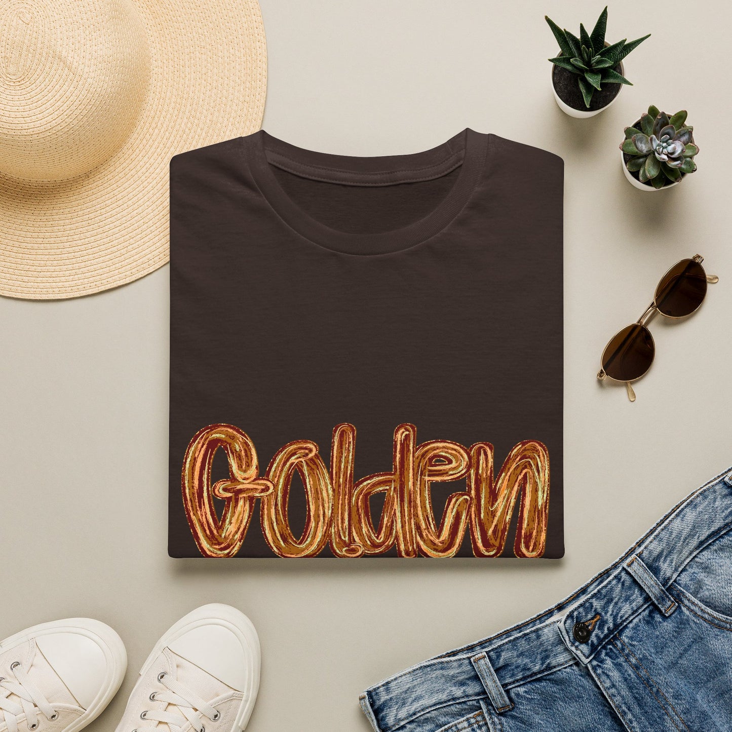 Golden Aces Brushstrokes Adult Unisex Softstyle T-Shirt