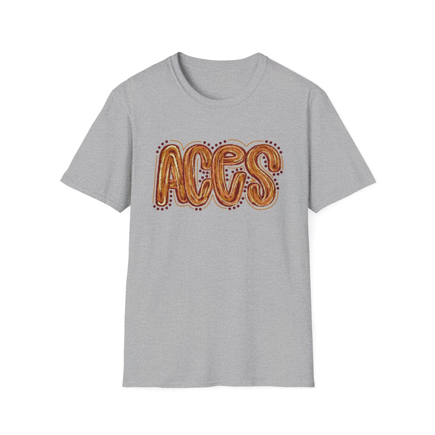Aces Dots Adult Unisex Softstyle T-Shirt