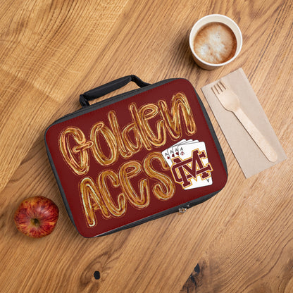 Golden Aces Maroon Lunch Bag