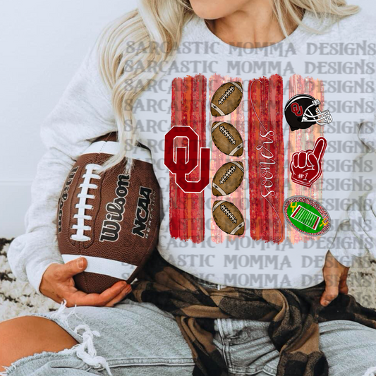 Sooners Brushstrokes PNG File