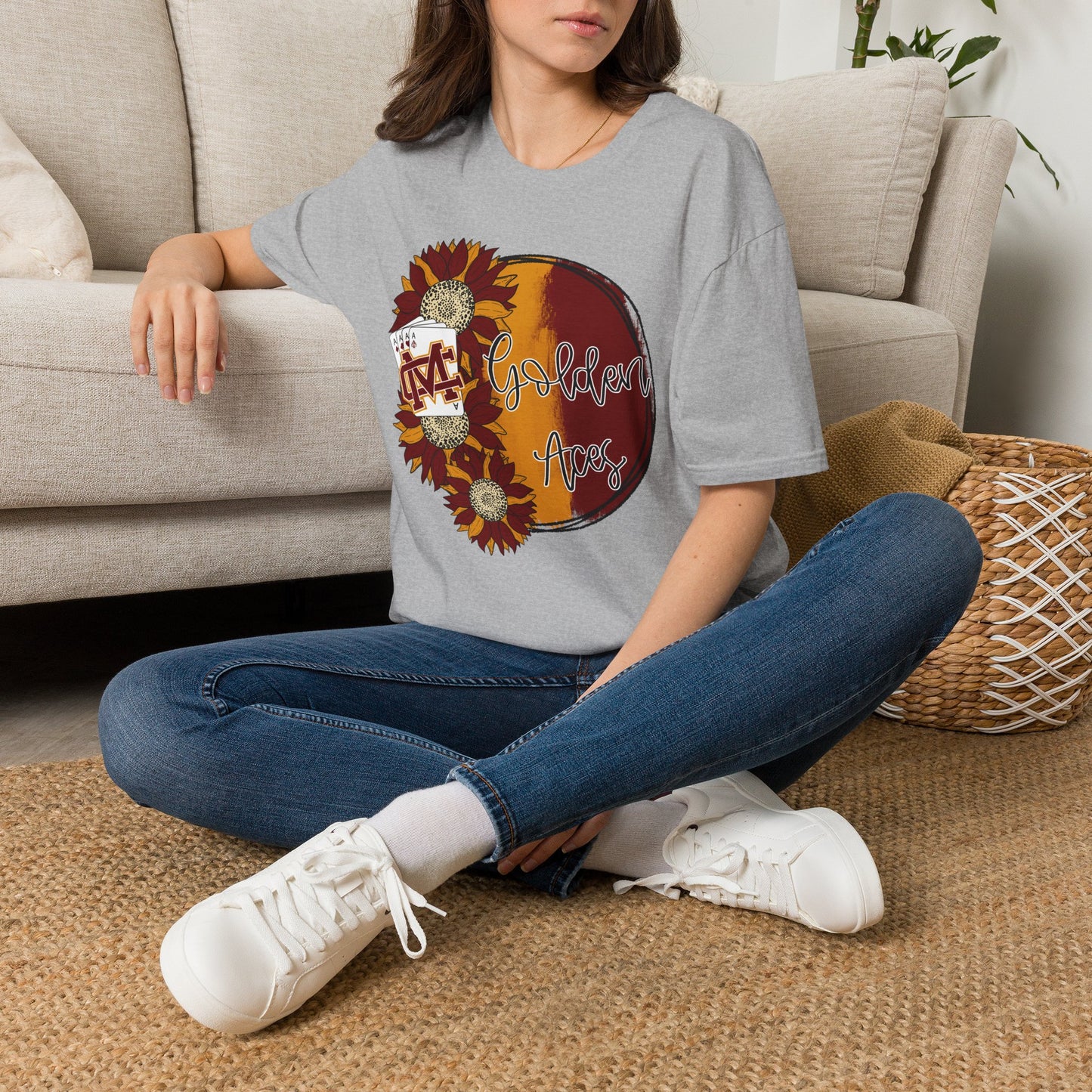 Golden Aces Sunflowers Adult Unisex Softstyle T-Shirt