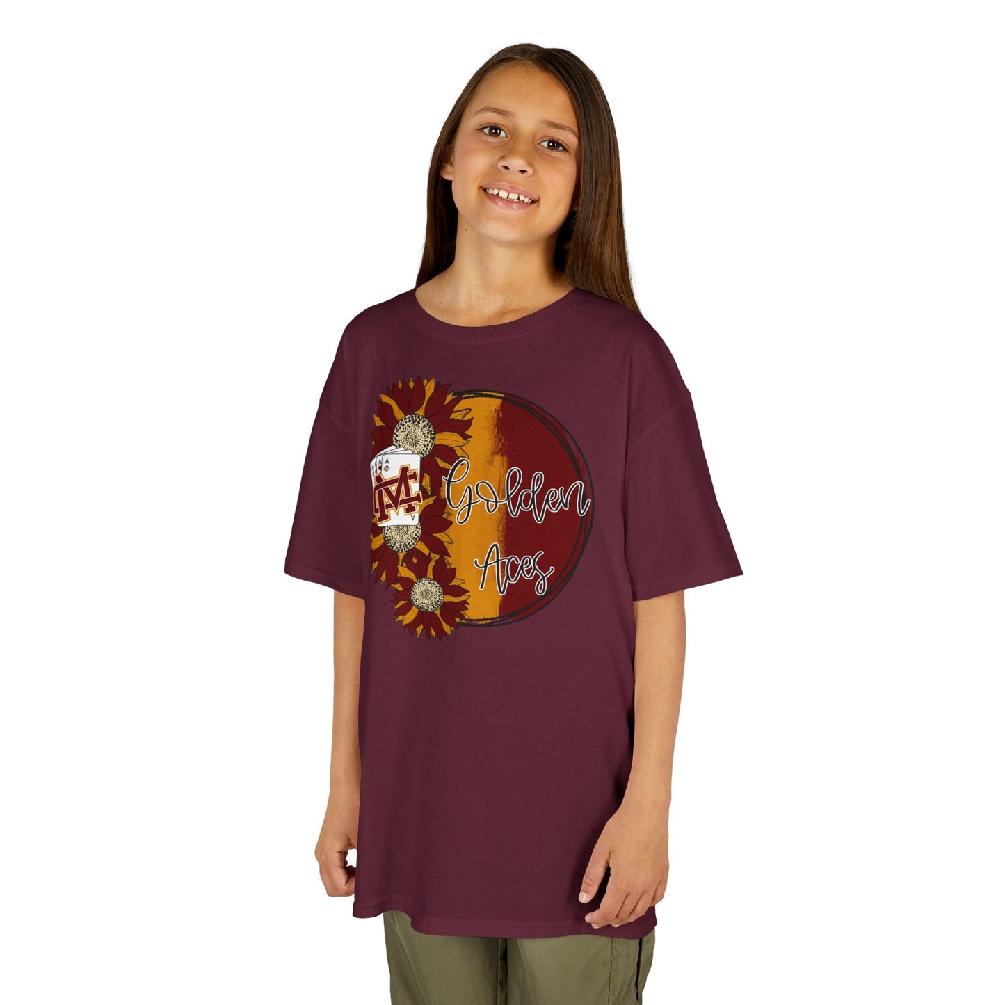 Golden Aces Sunflowers Kids Heavy Cotton™ Tee