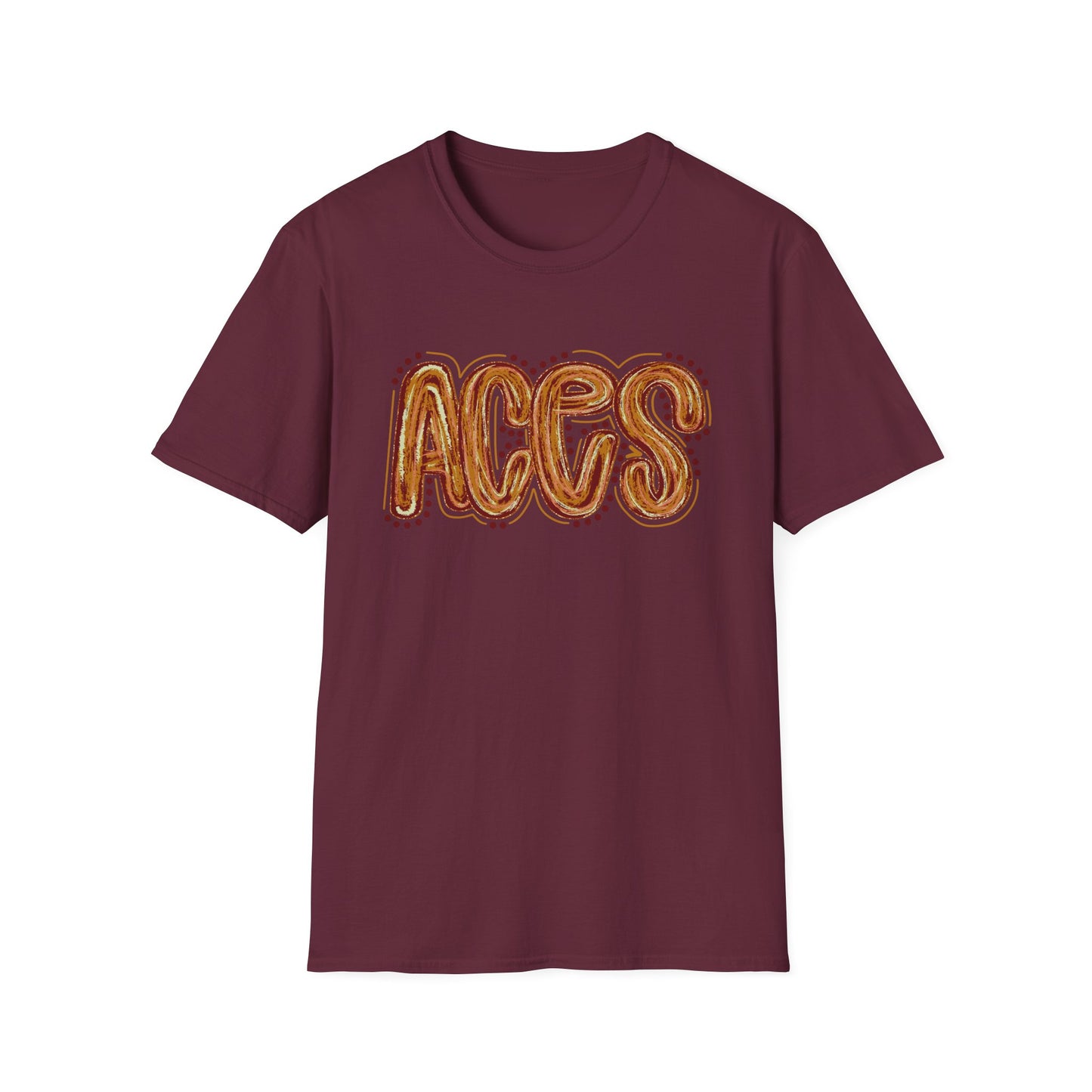 Aces Dots Adult Unisex Softstyle T-Shirt