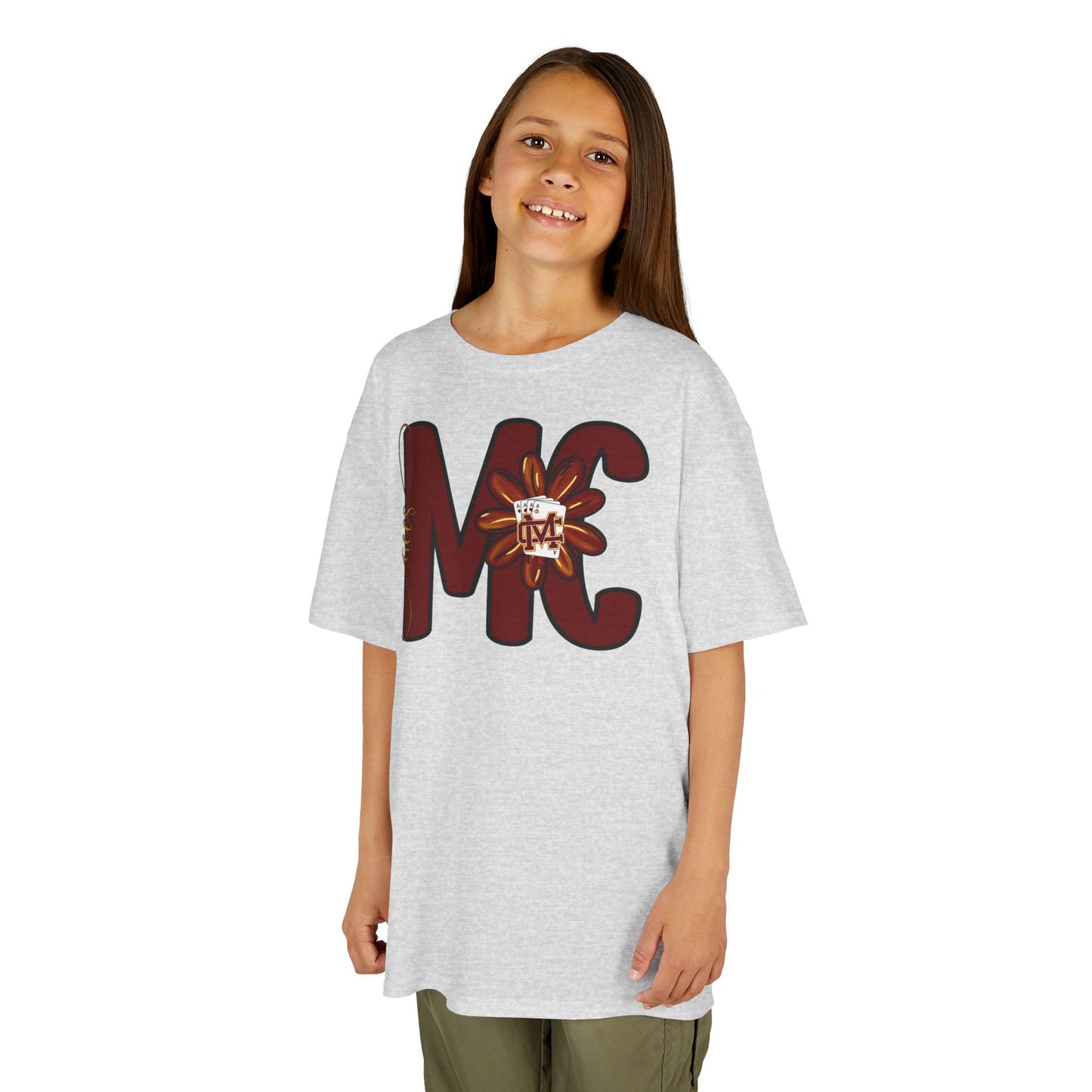 Aces Floral Letters Kids Heavy Cotton™ Tee