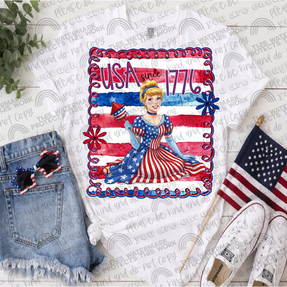 Princesses USA Since 1776 Bundle- 17 PNG Files