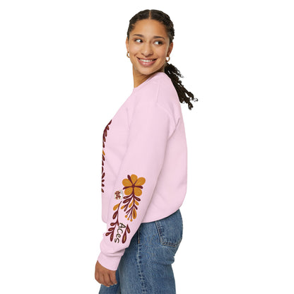 Aces Floral with Sleeve Design Unisex Heavy Blend™ Crewneck Sweatshirt