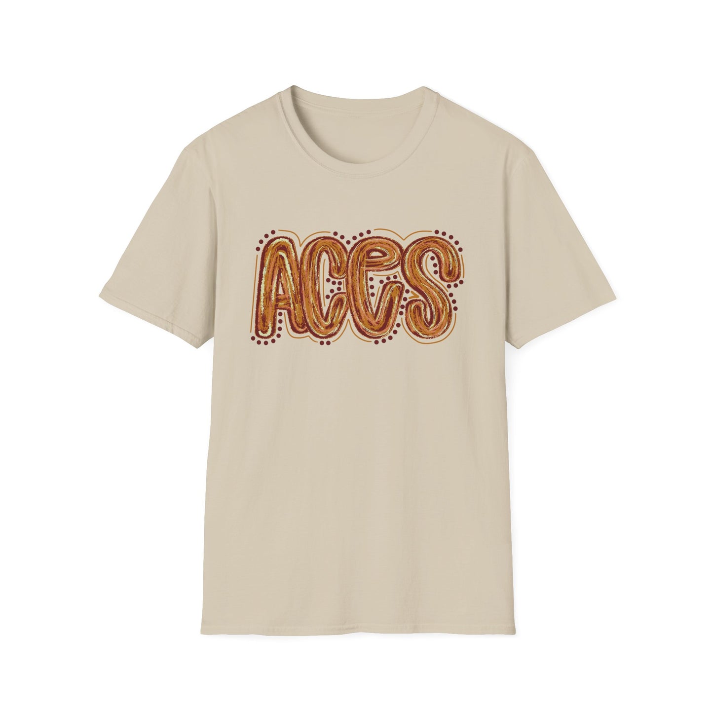 Aces Dots Adult Unisex Softstyle T-Shirt