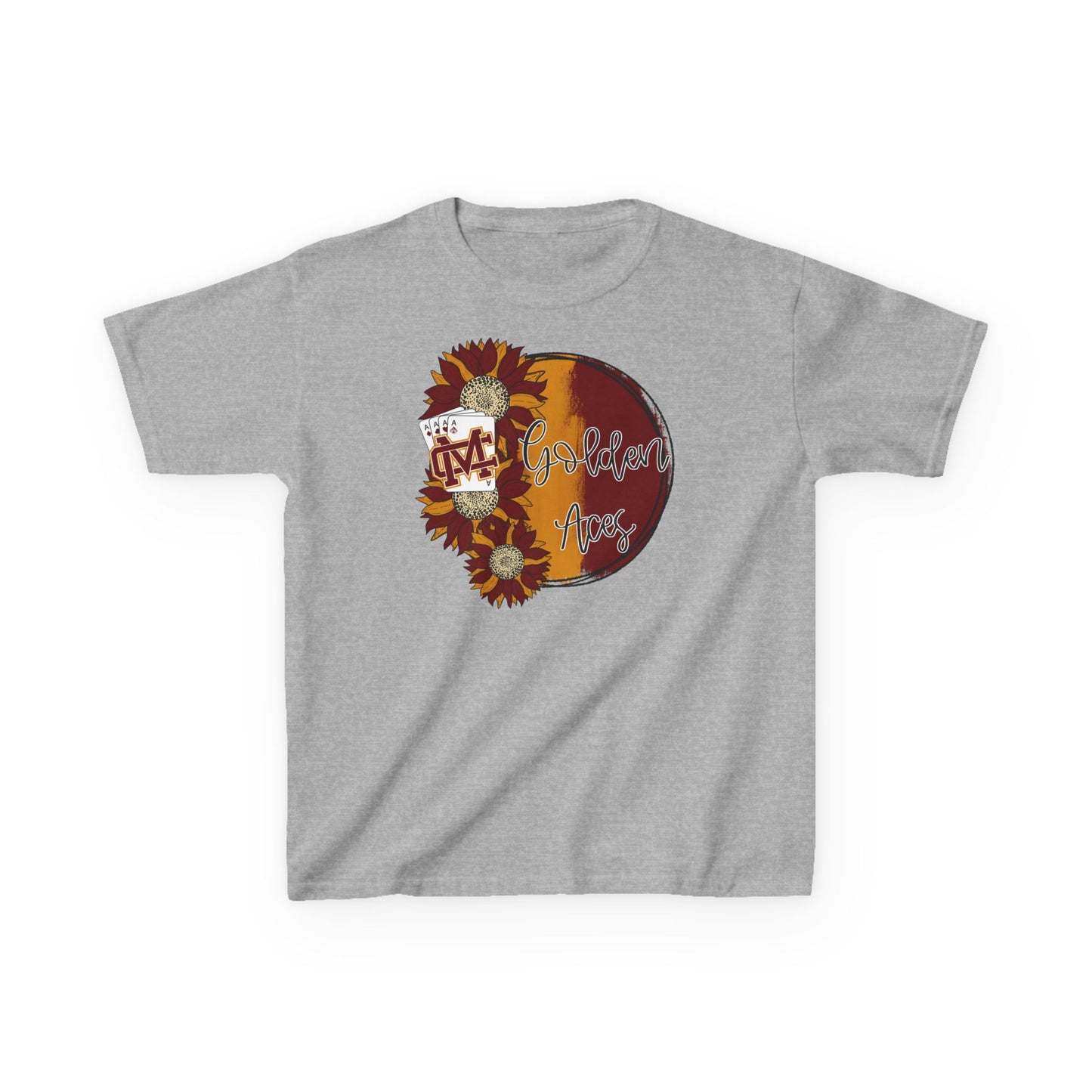 Golden Aces Sunflowers Kids Heavy Cotton™ Tee