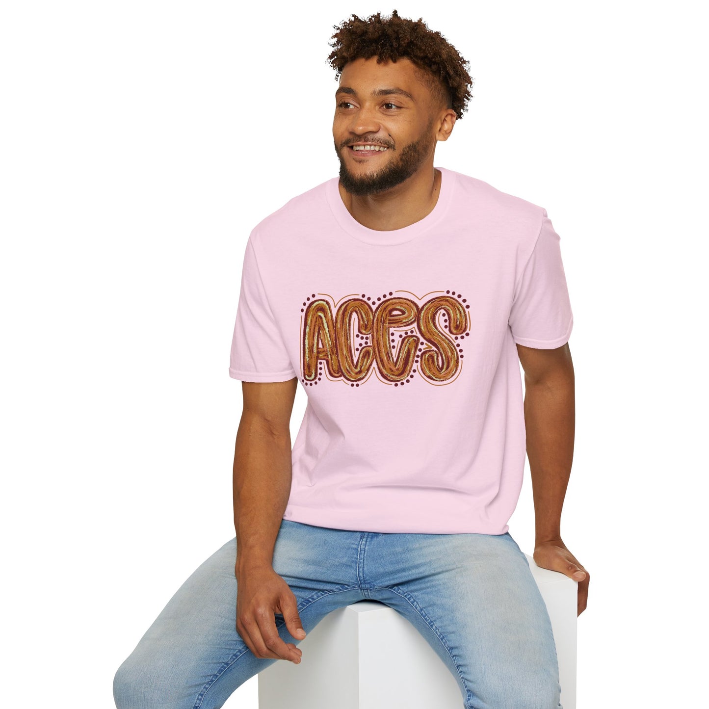 Aces Dots Adult Unisex Softstyle T-Shirt