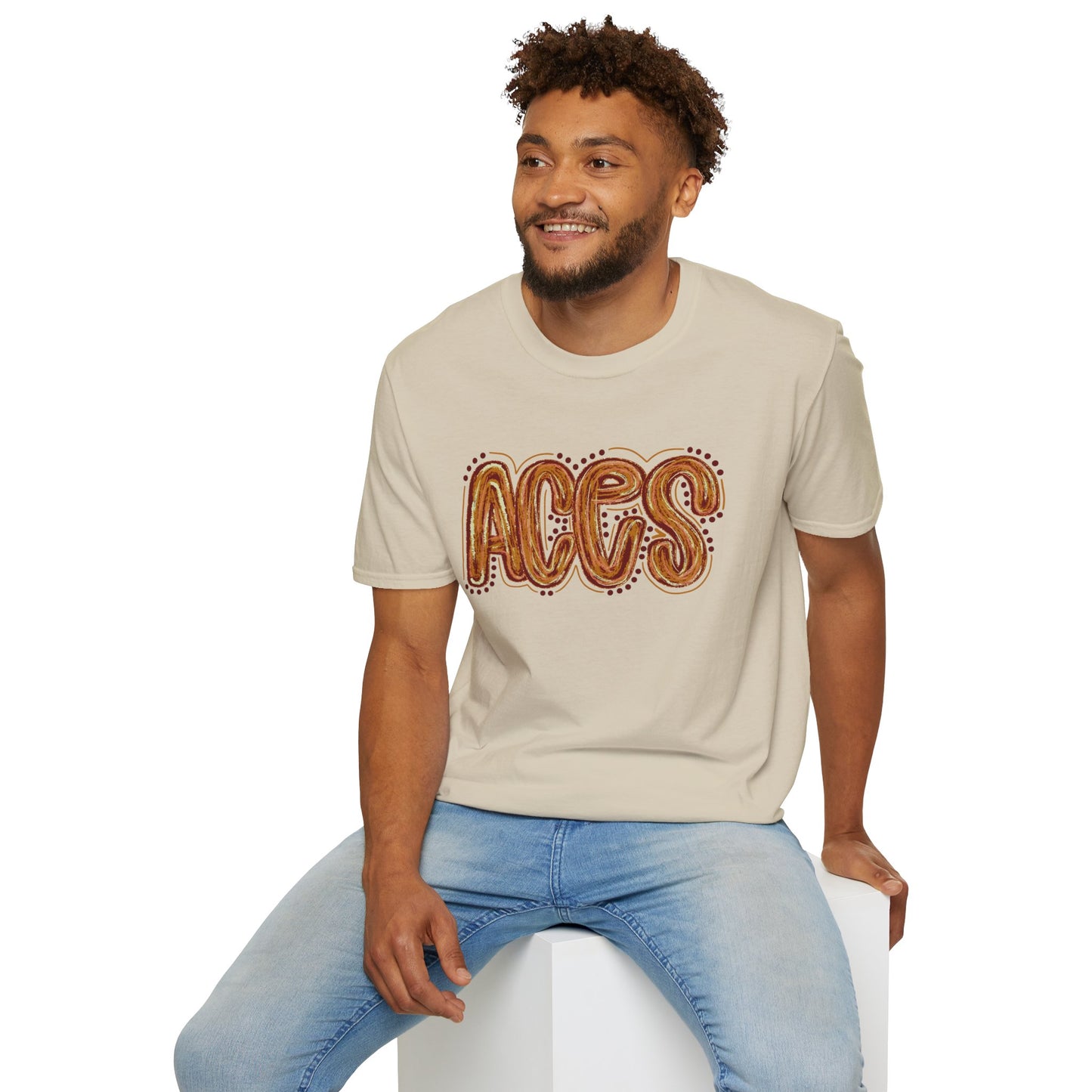 Aces Dots Adult Unisex Softstyle T-Shirt