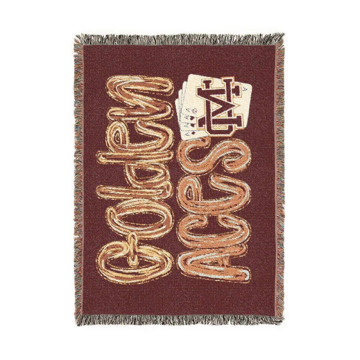 Golden Aces Woven Blanket