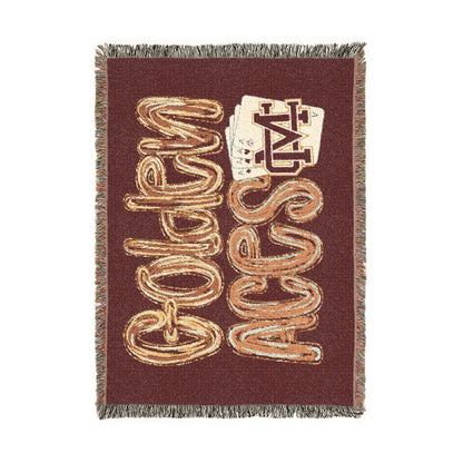 Golden Aces Woven Blanket