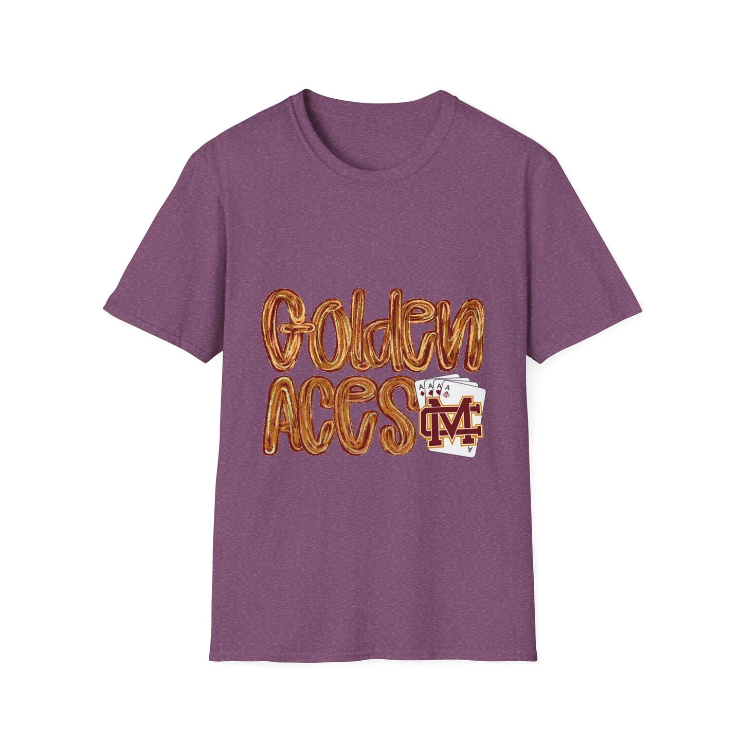 Golden Aces Brushstrokes Adult Unisex Softstyle T-Shirt