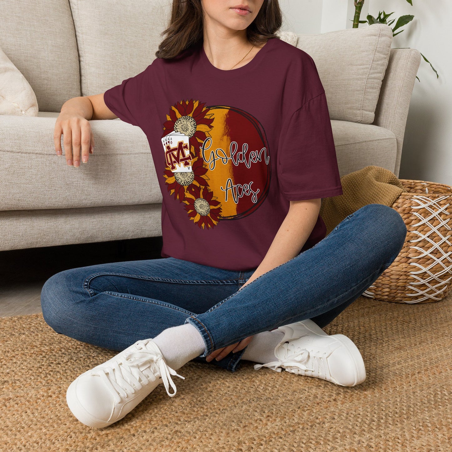Golden Aces Sunflowers Adult Unisex Softstyle T-Shirt
