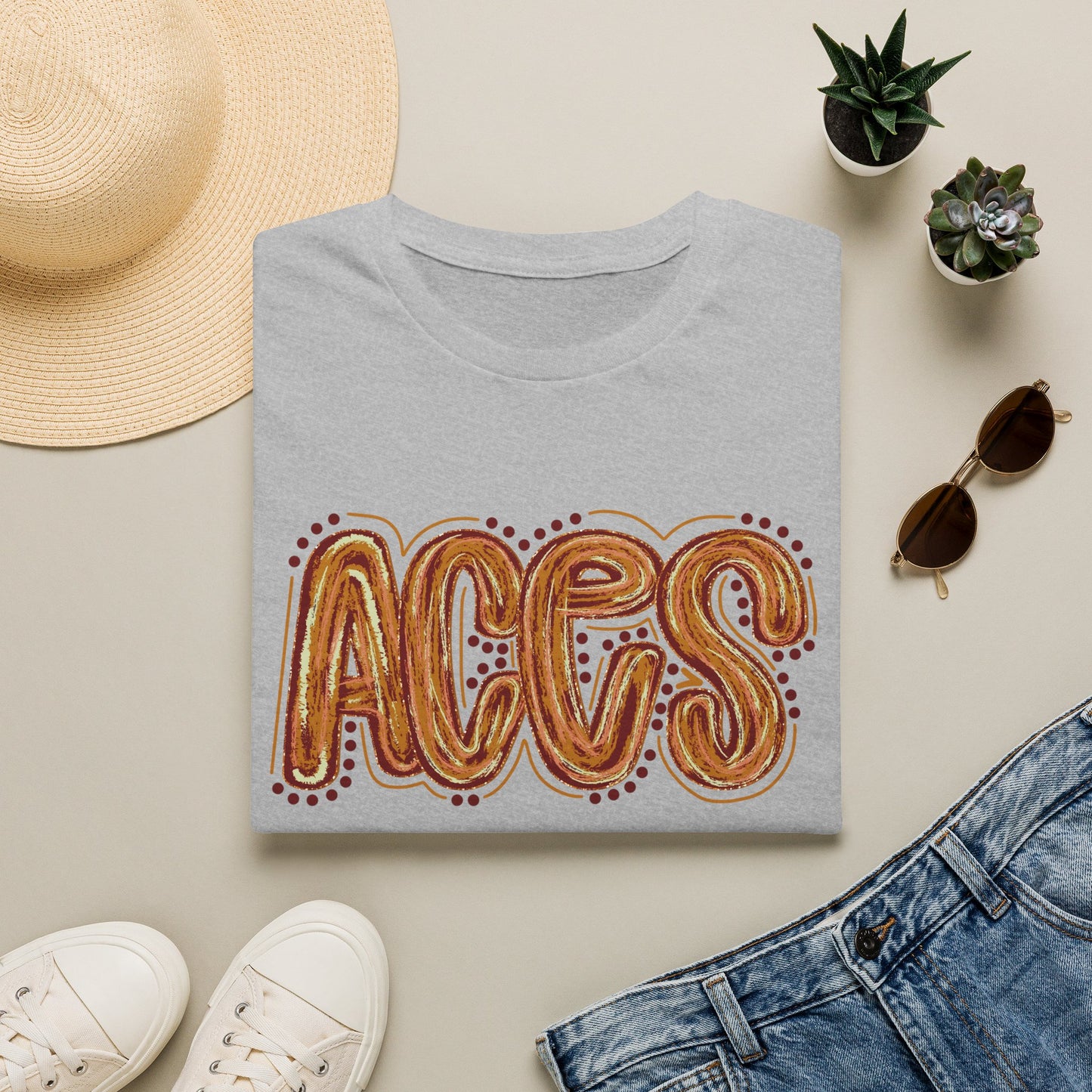Aces Dots Adult Unisex Softstyle T-Shirt