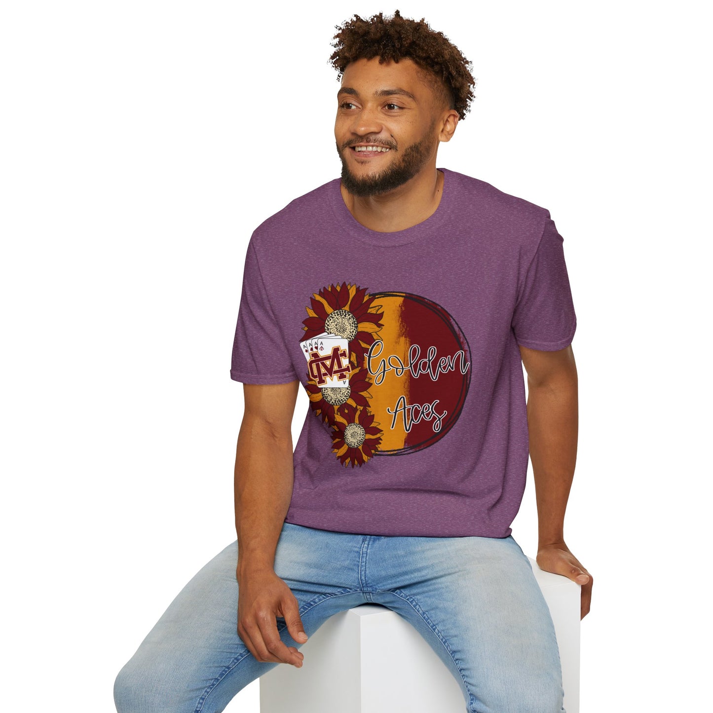 Golden Aces Sunflowers Adult Unisex Softstyle T-Shirt