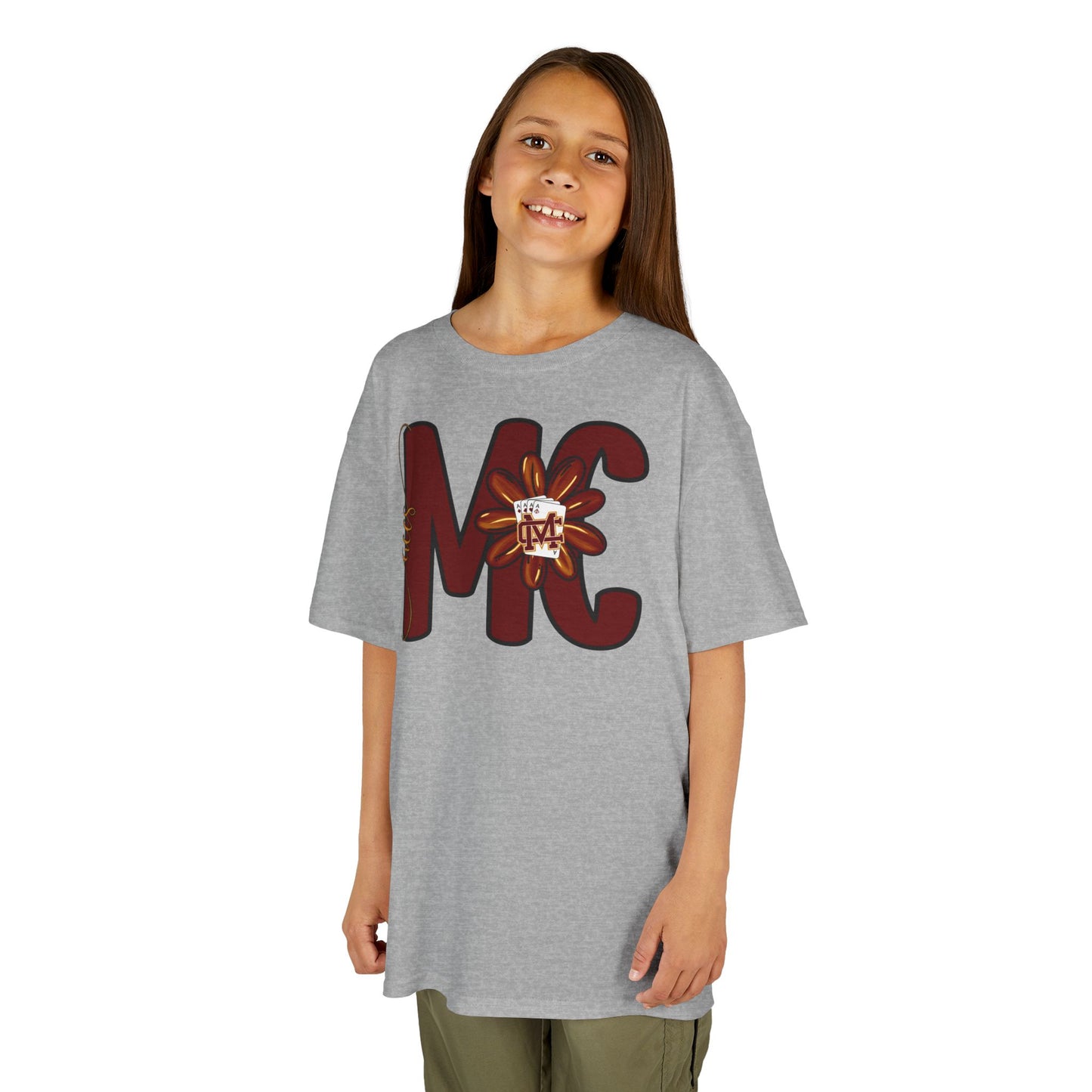 Aces Floral Letters Kids Heavy Cotton™ Tee