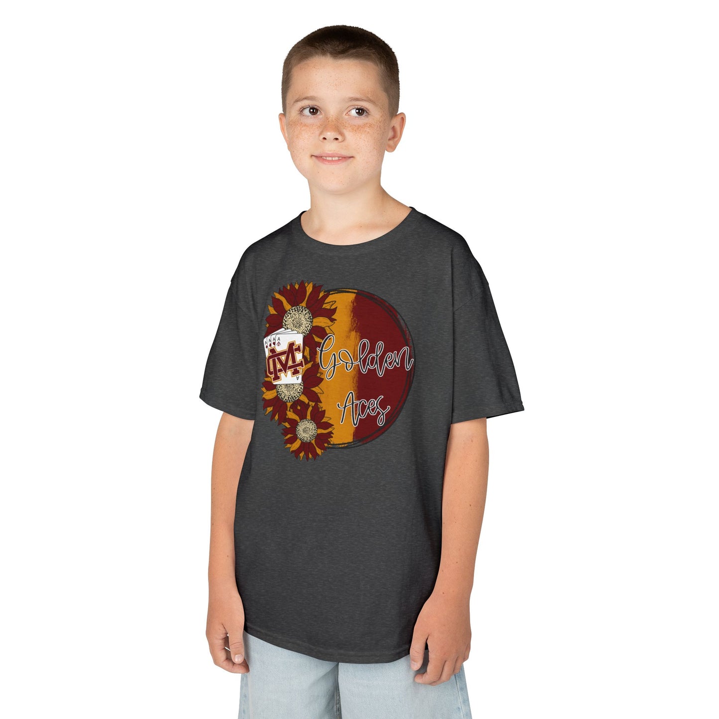 Golden Aces Sunflowers Kids Heavy Cotton™ Tee