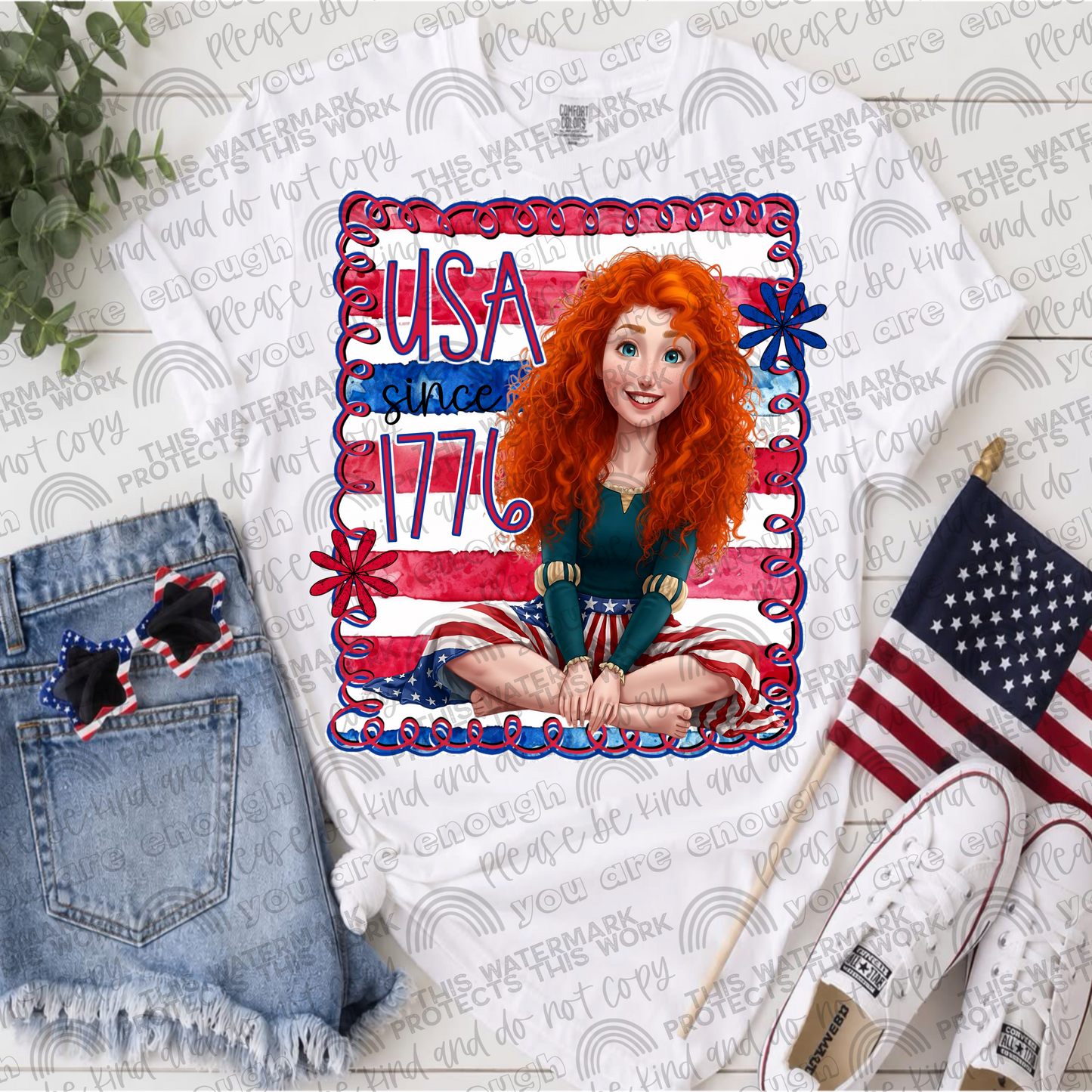 Princesses USA Since 1776 Bundle- 17 PNG Files