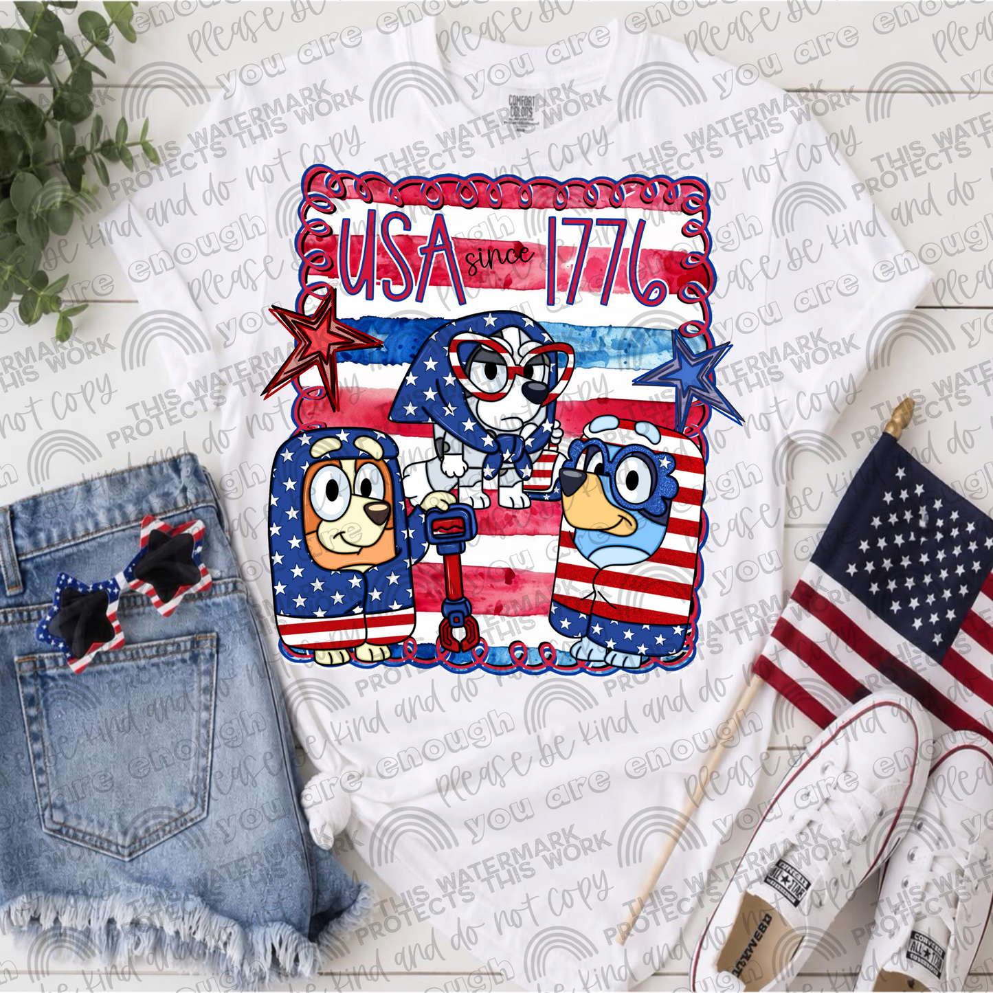 USA Since 1776 Bundle 4- 18 PNG Files
